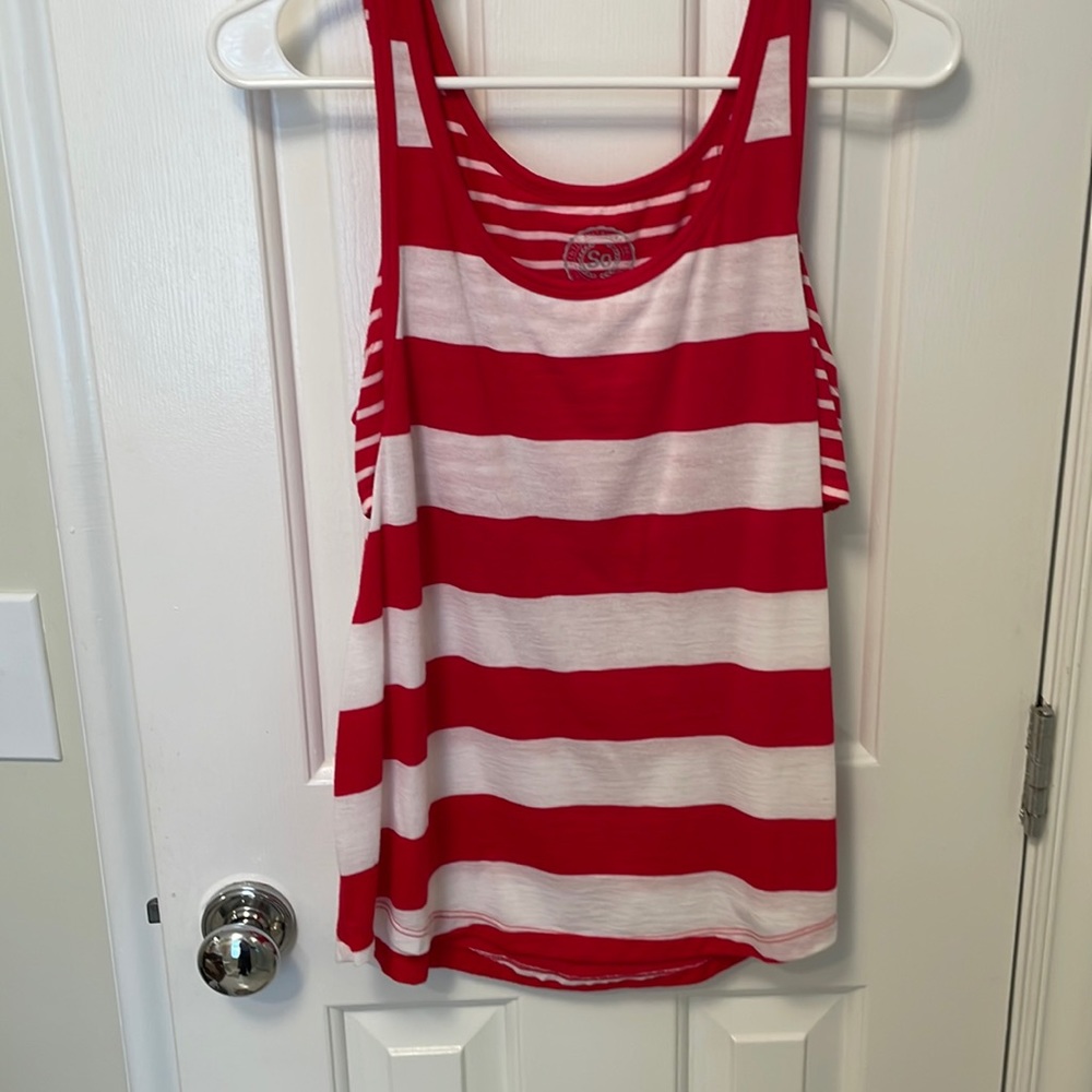 bandeau under shirt/stripped